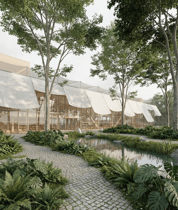 小清新建筑渲染