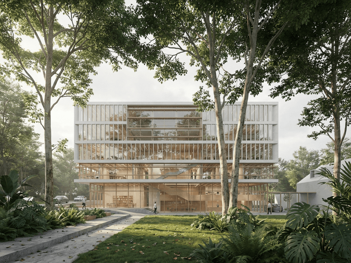 森系小清新建筑渲染